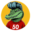 Rockabilly crocodile