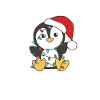 Pingouin Noël Hiver Animaux Pingouins