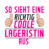 Lageristin | Spruch | | Lager Arbeiterin