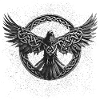Viking Odins Raven
