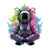 Electronic Music Festival Astronaut Trippy Rave DJ