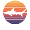 Requin Retro Sunset Surfer