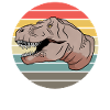 T-Rex Sunset Retro Look Gift