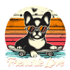 Frenchie Love Design rétro