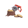 Bûcheron tronçonneuse arboriste