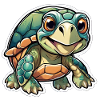 Cheerful young tortoise