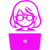 Woman with Computer Programmer Coder