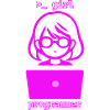 Femme avec programmeuse d’informatique