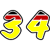 34 Zahl symbol Germany