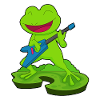 Frog Musician Guitar Music