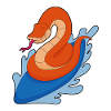 Snake Surfing Surfboard Summer