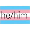 trans flag he/him pronouns