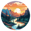 Beauty of a Sunset River