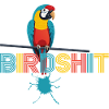 Parrot Rainbow BLUE SHIT - HAPPY BIRD