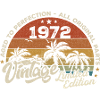 Millésime 1972 Anniversaire Rétro 1972