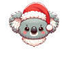 Santa Hat Christmas Koala