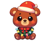 Weihnachten Lichterkette Malaienbär