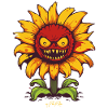 The Evil Crazy Sunflower