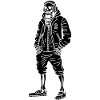 Black Music Loving Skeleton