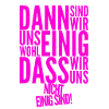 uneinig einig