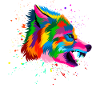 Angry Wolf Head