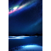 polarlichter, nachts,sterne,schnee,spiegelung