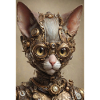 Cyber Punk Cat Sphinx