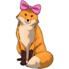 Fox Hair Bow