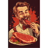 Men's Steak BBQ Design