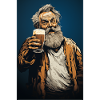 Beer Drinker Man Design