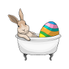 Bunny Easter Bathtub