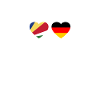 Seychelles Germany Heartbeat Flag