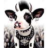 Cute punk cow