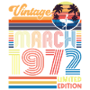 Birthday March 1972.Gift March 1972.March 1972