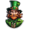 Leprechaun / Leprechaun / Vert / Gingembre / Irlande