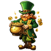 Leprechaun / Leprechaun / Vert / Gingembre / Irlande