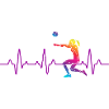 Heartbeat volleyball