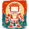 Retro Robot Adventurer
