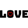 Love Heart red