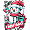 Schneemann Merry Christmas