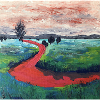 roter Flussverlauf