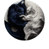 Yin Yang Noir Blanc