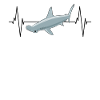 Requin-marteau Heartbeat Love Ocean