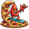 Pizza Sauce Surfer Funny