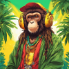 Rasta-Affen-Reggae-Groove im Dschungel