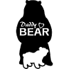 Silhouette of a daddy bear
