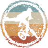 Retro Sunset BMX Stunt