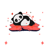 Müder Panda