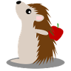 Hedgehog with Apple Hedgehogs
