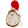 Hedgehog Red Balloon Hedgehogs